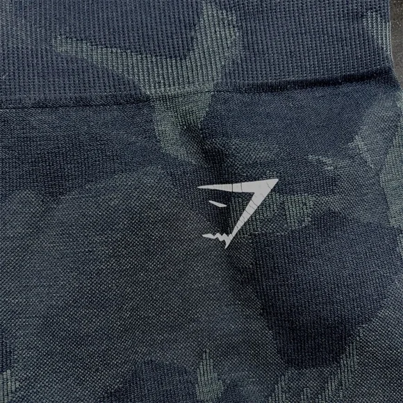 Gymshark Adapt Camo Seamless Shorts Small High Rise Gray Compression - Picture 3 of 5